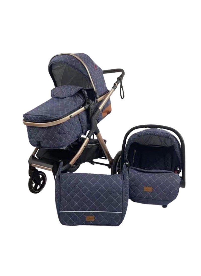 MEGA “Baby sleep stroller with an infant car seat and a diaper bag.”X1+in1 
