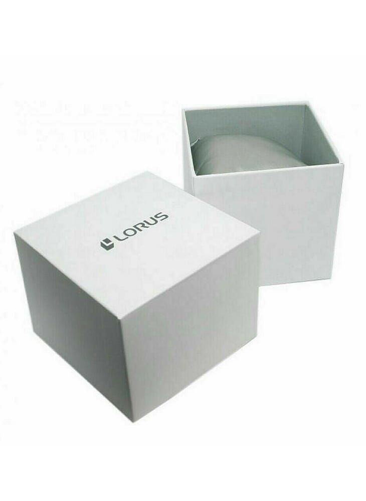 LORUS ساعة لوروس كرونوغراف كوارتز بسوار سيليكون ومينا سوداء للرجال RM393GX9 - Image 2