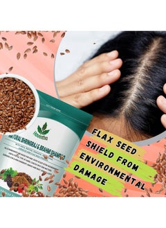 Havintha Havintha Natural Shampoo for Hair with Amla Reetha Shikakai Methidana Hibiscus Bhringraj Brahmi and Flax Seed Powder (227g (PACK OF 1))  - Image 4