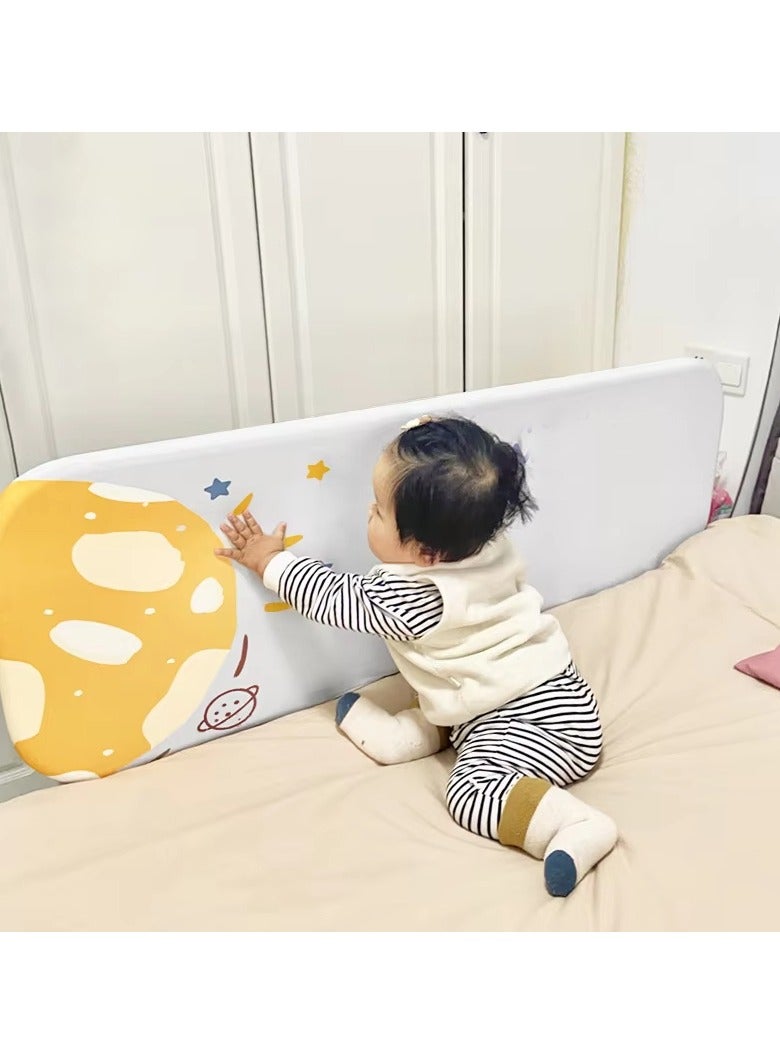 Generic Bed fence baby anti-fall protection fence free installation foldable baby bed guardrail - Image 4