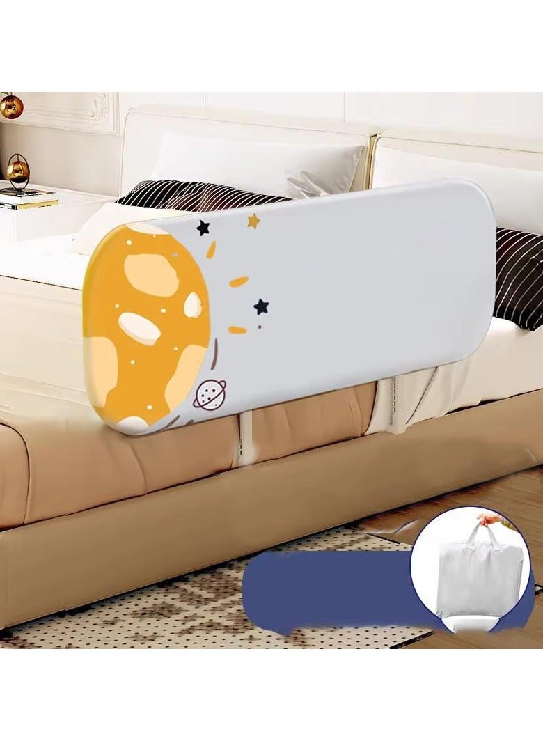 Generic Bed fence baby anti-fall protection fence free installation foldable baby bed guardrail - Image 3