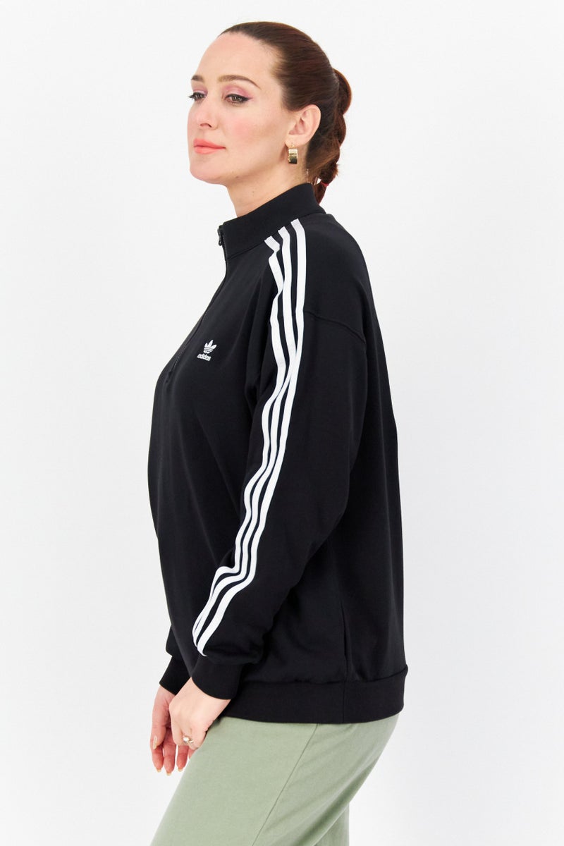 adidas Originals Women Sportswear Fit Long Sleeve Training Sweatshirt, Black  - Image 2
