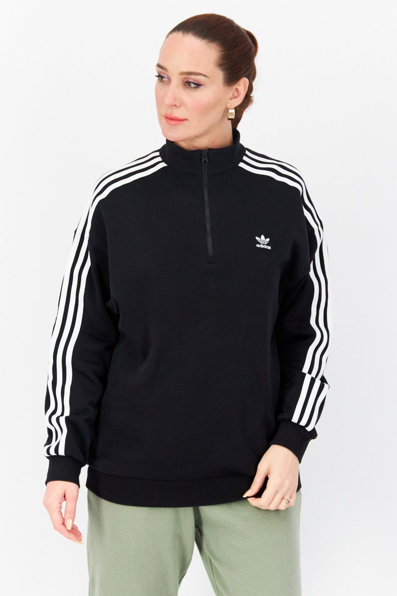 adidas Originals Women Sportswear Fit Long Sleeve Training Sweatshirt, Black  - Image 1