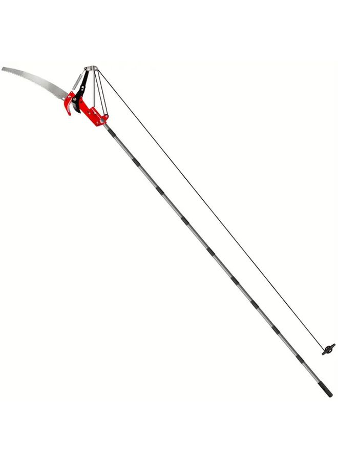 2 In 1 Extendable Tree Pruner With Saw And Shears 10ft Alloy Steel Pole Saw For High Branch Trimming Lightweight Stainless Steel Handle Multi Component Tree Trimming Tool For Pruning Palms Shrubs - Image 3