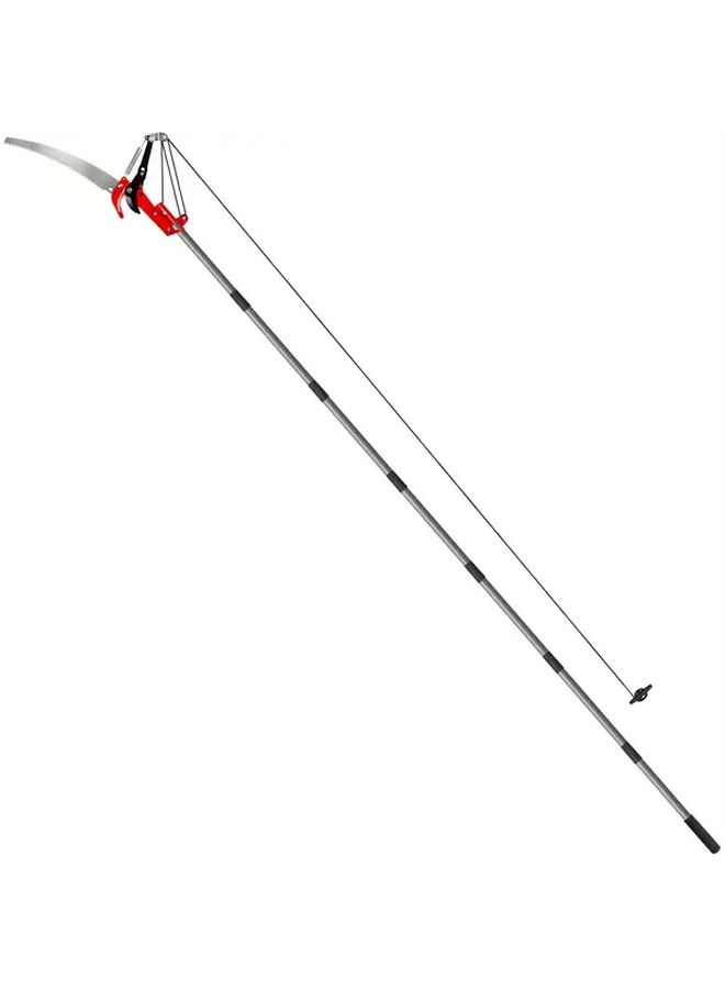 2 In 1 Extendable Tree Pruner With Saw And Shears 10ft Alloy Steel Pole Saw For High Branch Trimming Lightweight Stainless Steel Handle Multi Component Tree Trimming Tool For Pruning Palms Shrubs - Image 5