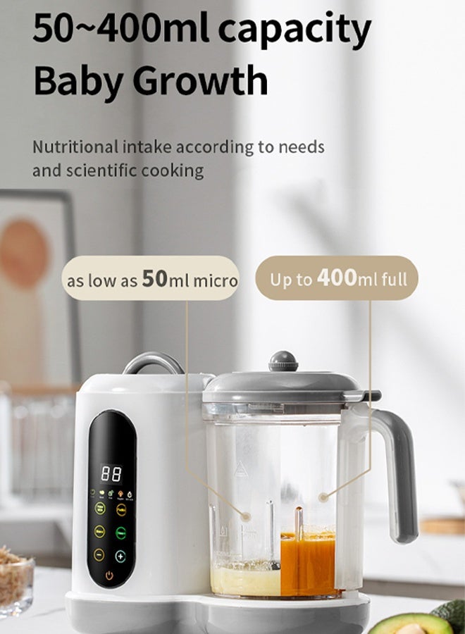 آيسيورا جهاز تحضير طعام الأطفال محضر طعام متعدد الوظائف ٥ في ١ خلاط أوتوماتيكي بالكامل مؤقت قابل للبرمجة تنظيف تلقائي - Image 4