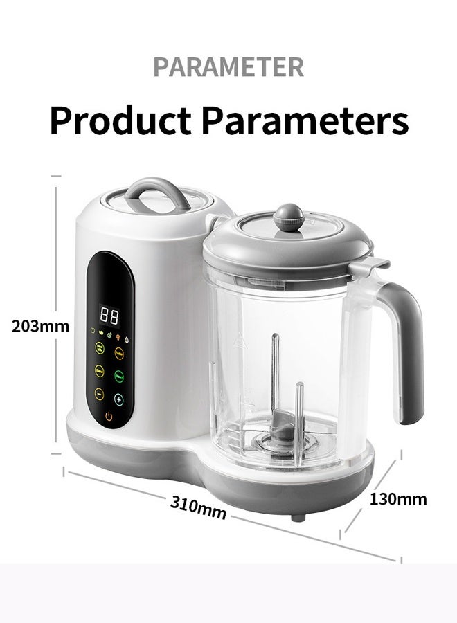 آيسيورا جهاز تحضير طعام الأطفال محضر طعام متعدد الوظائف ٥ في ١ خلاط أوتوماتيكي بالكامل مؤقت قابل للبرمجة تنظيف تلقائي - Image 2