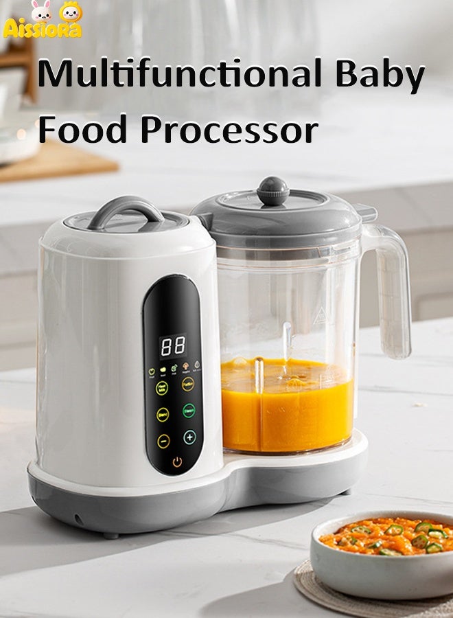 آيسيورا جهاز تحضير طعام الأطفال محضر طعام متعدد الوظائف ٥ في ١ خلاط أوتوماتيكي بالكامل مؤقت قابل للبرمجة تنظيف تلقائي - Image 1
