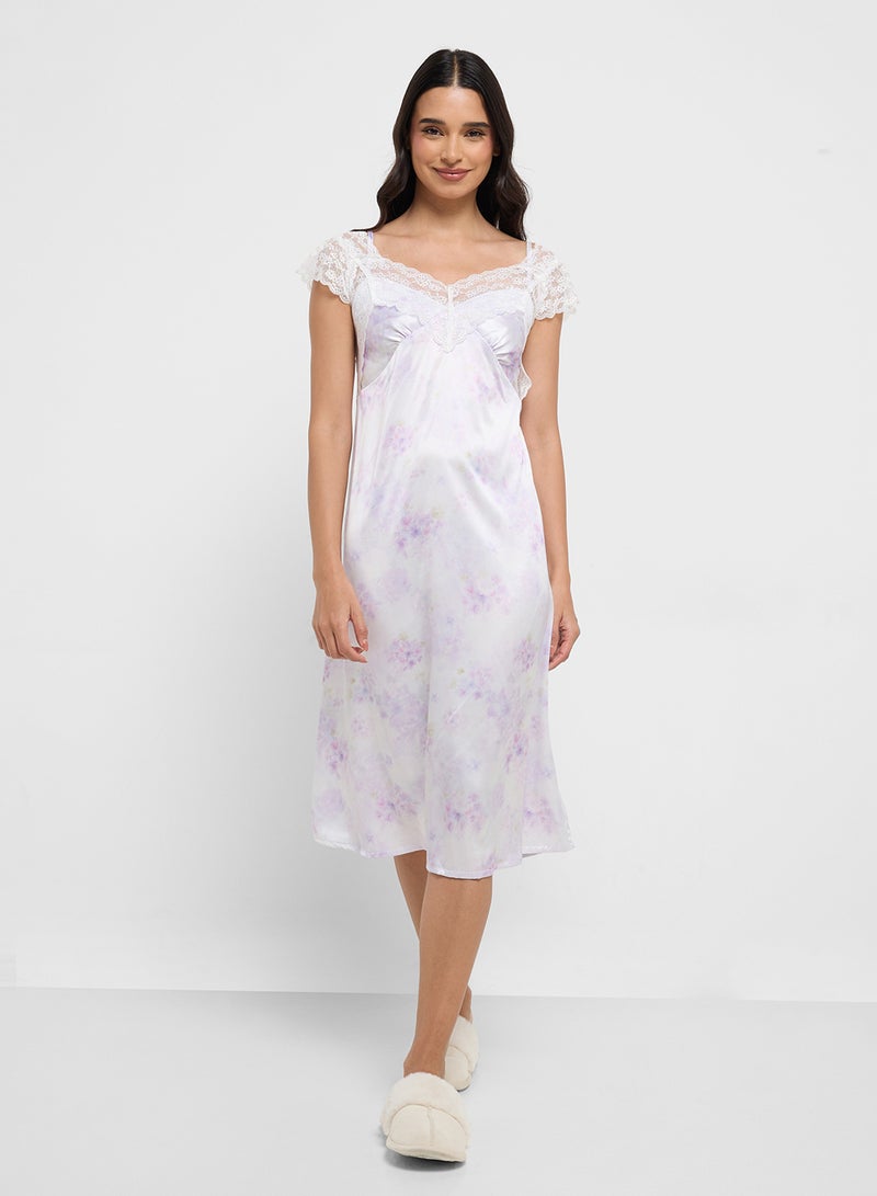 ELLA Printed Nightdress  - Image 4