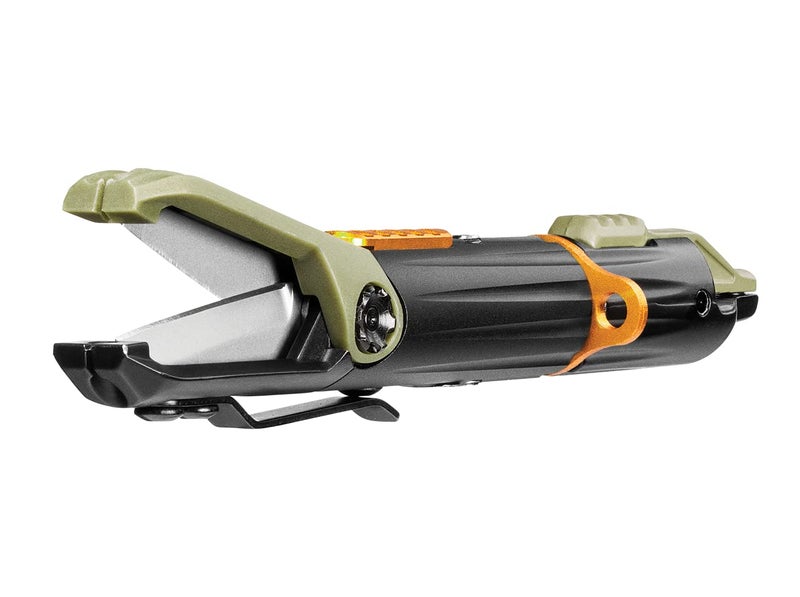 Gerber Gerber Gear LineDriver - Fishing Line Multitool with Spinning Line Vise, Tether Ring, Eyelet Clearing Spike, Hook Threader, Scissors & Split Shot Crimper - Premium Fishing Gear  - Image 3