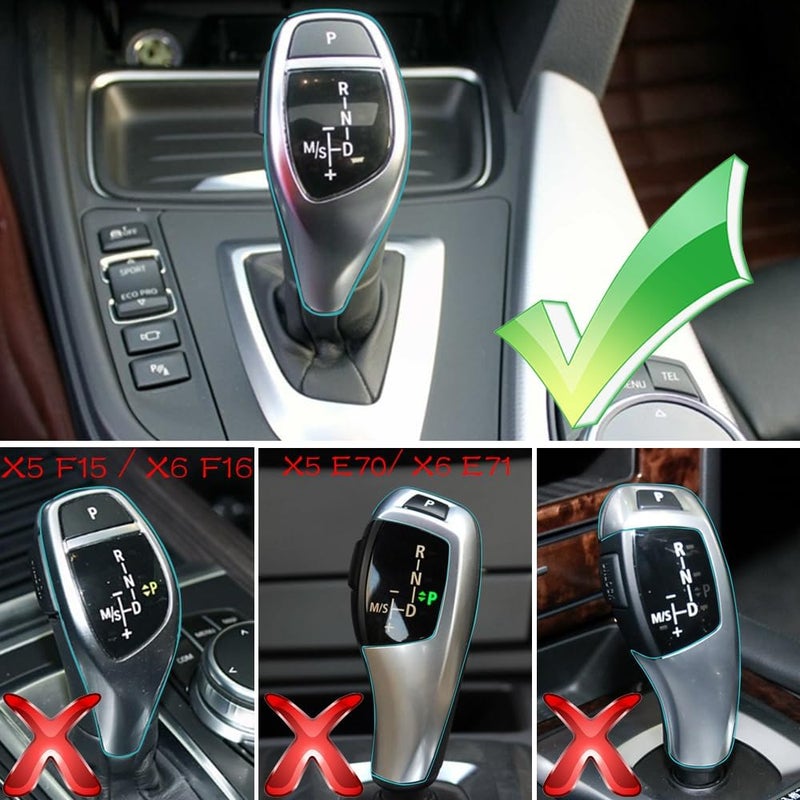 CHUANGHUI BMW Gear Shift Knob Trim Cover - Sport Style, Black - Image 2