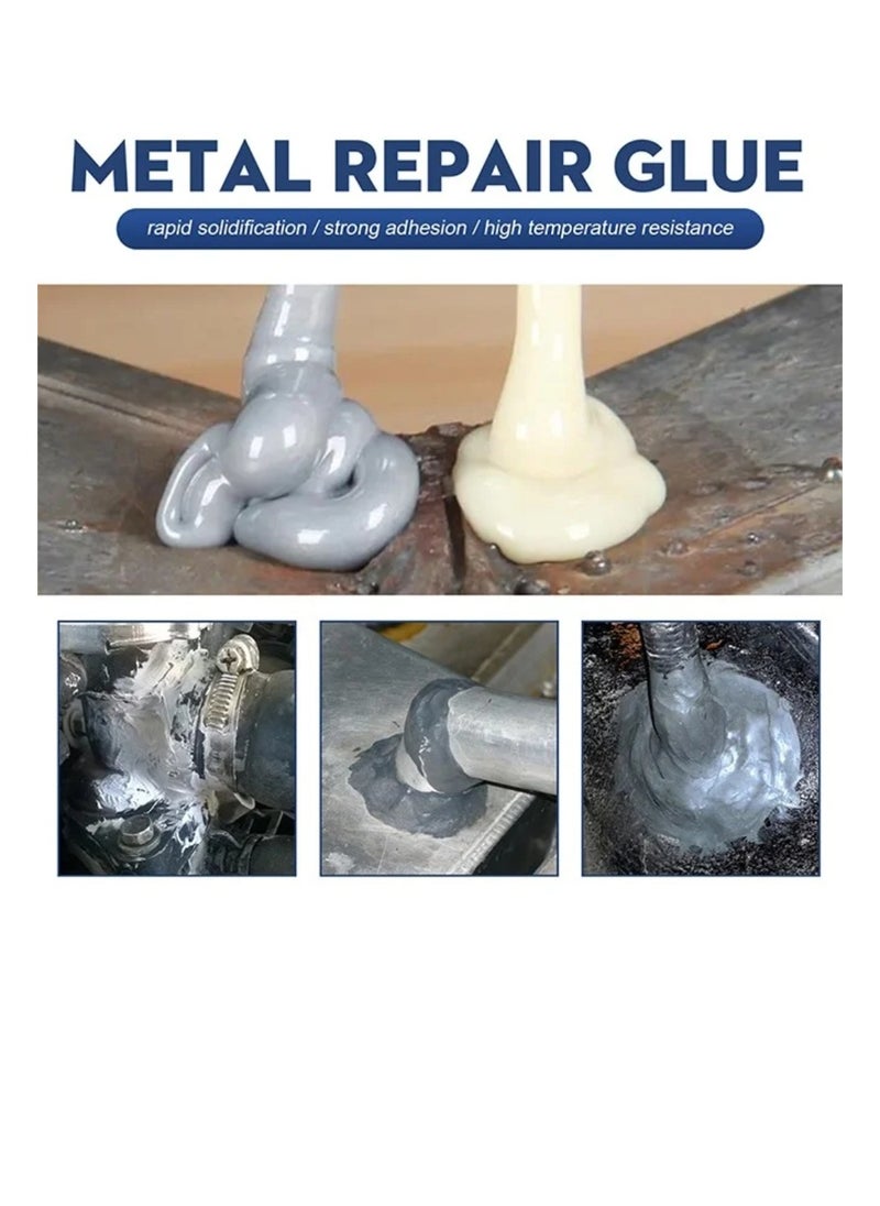 TERTELL Metal Repair Glue，A and B Repairing Glue | Industrial Metal Repair Paste, Heat Resistance, Powerful Metal Mending Agent for Casting Steel, Sand Holes  - Image 4