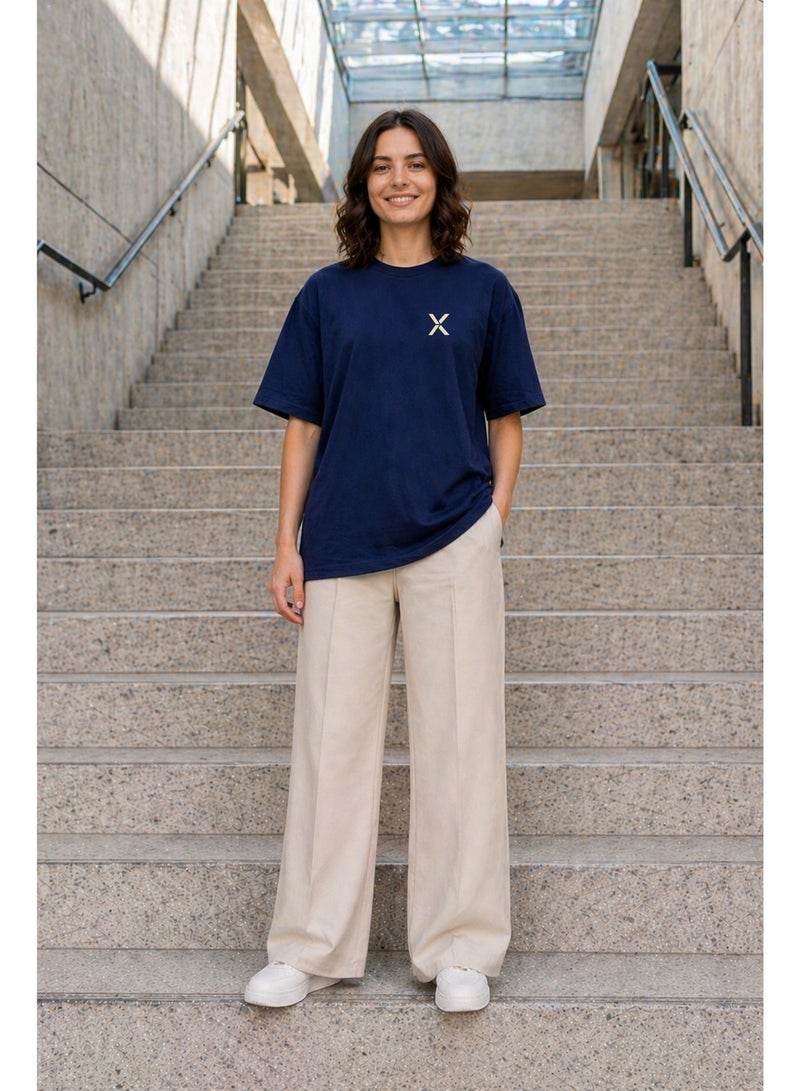 NOMAiX Astronaut T-Shirt │ Globe Compass Back Print │ Expat Streetwear │ Oversized Fit │ Made in UAE - Image 3