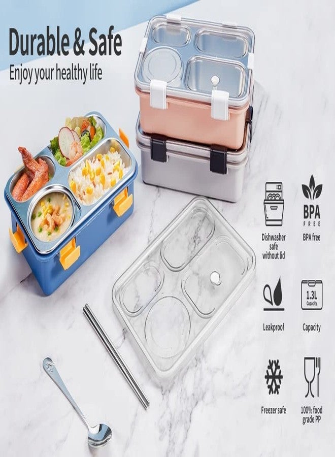 Dhavl Silly Willy Lunch Box 4 Compartment Insulated Lunch Box Stainless Steel Tiffin Box (Lunch box-1100ml+Soup bowl-150ml) - Image 4