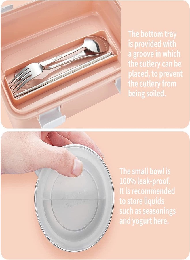Dhavl Silly Willy Lunch Box 4 Compartment Insulated Lunch Box Stainless Steel Tiffin Box (Lunch box-1100ml+Soup bowl-150ml) - Image 5