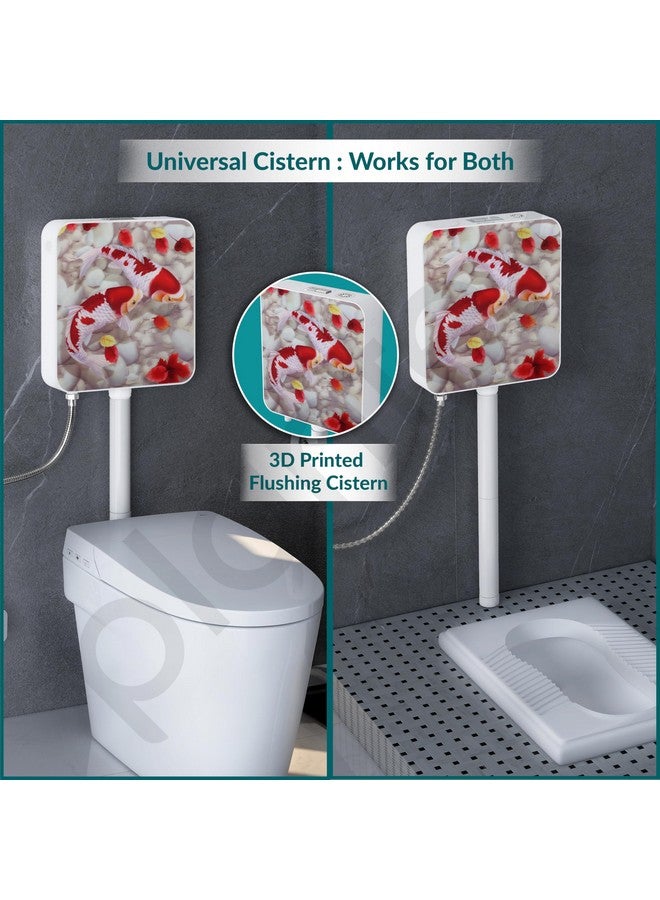 Plantex 3D Printed Flush Tank for Toilet with 7 LTR Water Capacity/Polypropylene Toilet Flush Tank/Dual Flush Cistern with Air Freshener - Pack of 1 - Image 5