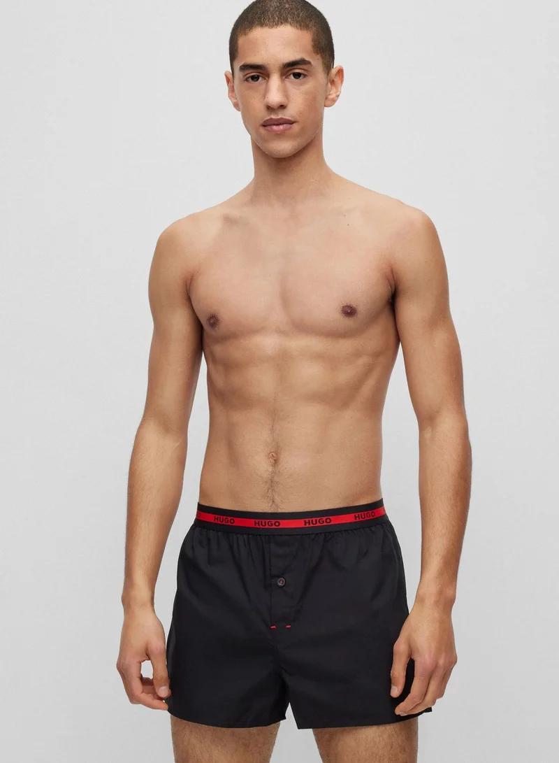 HUGO 2 Pack Essential Boxer Shorts