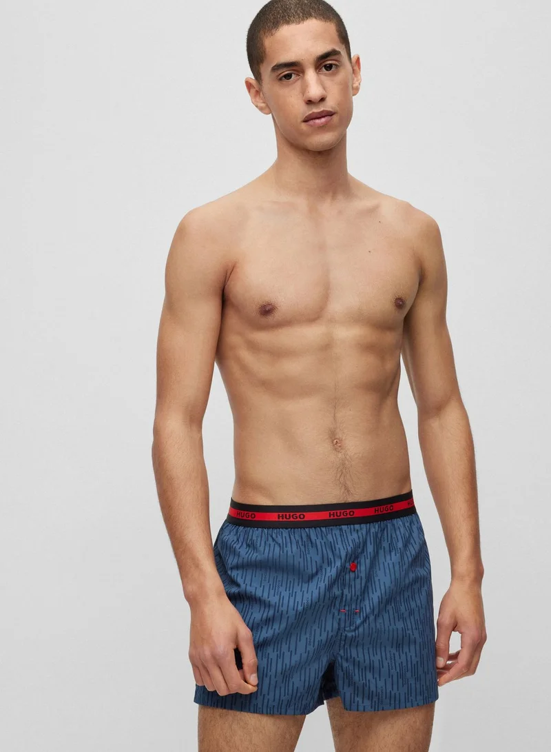 HUGO 2 Pack Essential Boxer Shorts