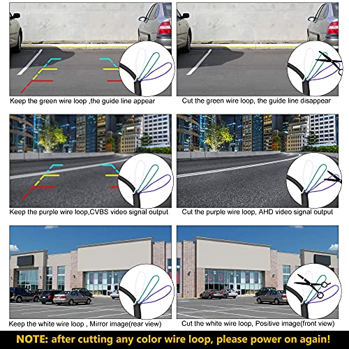 NATIKA Backup/Front View Camera: No Distorted Affect Starlight Night Vision HD Waterproof 720P AHD and TVI Hitch Backup/Reverse/Rear View Camera License Plate for Cars Pickup Trucks SUV RV Van - Image 5