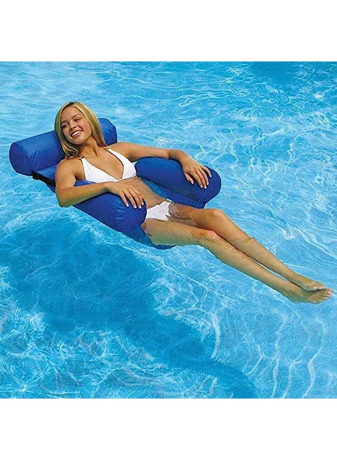 Bingcute Floating Row Swimming Pool Float Inflatable Row Chair Beach Swimming Pool Water Sports Hammock Relax Inflatable Design Swimming Pool Air Lounge Swimming Hammock Floating Bed - Image 1