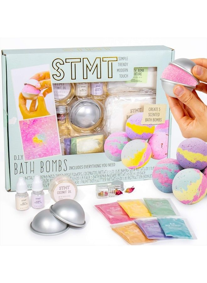 STMT D.I.Y. Bath Bomb Kit, STMT Kits for Girls, Bath Bomb Mold, Bath Bombs for Girls, Girls Spa Kit, Kits for Kids, Bath Bomb Kit for Girls, Bath Crumbles, Spa Kit, Spa Kit for Girls Ages - 6+ - Image 1