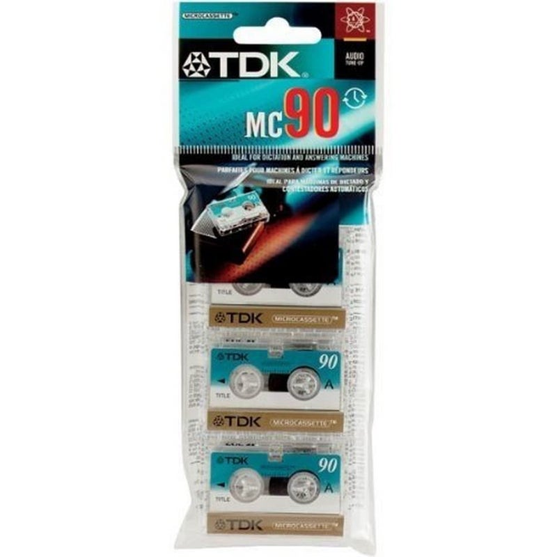 TDK Microcassette MC90 Audio Tape, 3 Pack - Image 2