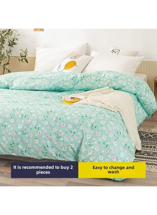 Gauze Cover Quilt Liner Cover Cotton Wet Quilt Cover Cotton Wool Core Cover Mattress Cover Quilt Cushion Quilt Liner Protection Quilt Cover-Color:Refreshing Small Florals -Specifications:100*200cm - Image 1