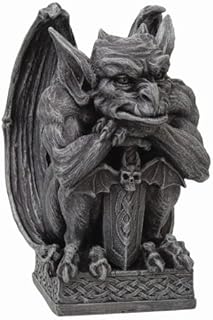 PTC PTC Gargoyle with Shield Statue Cold Cast Resin Figurine  - Image 1