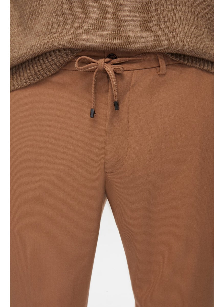 twn - Camel Dobby Jogger Trousers 1EC03KV08345M - Image 1
