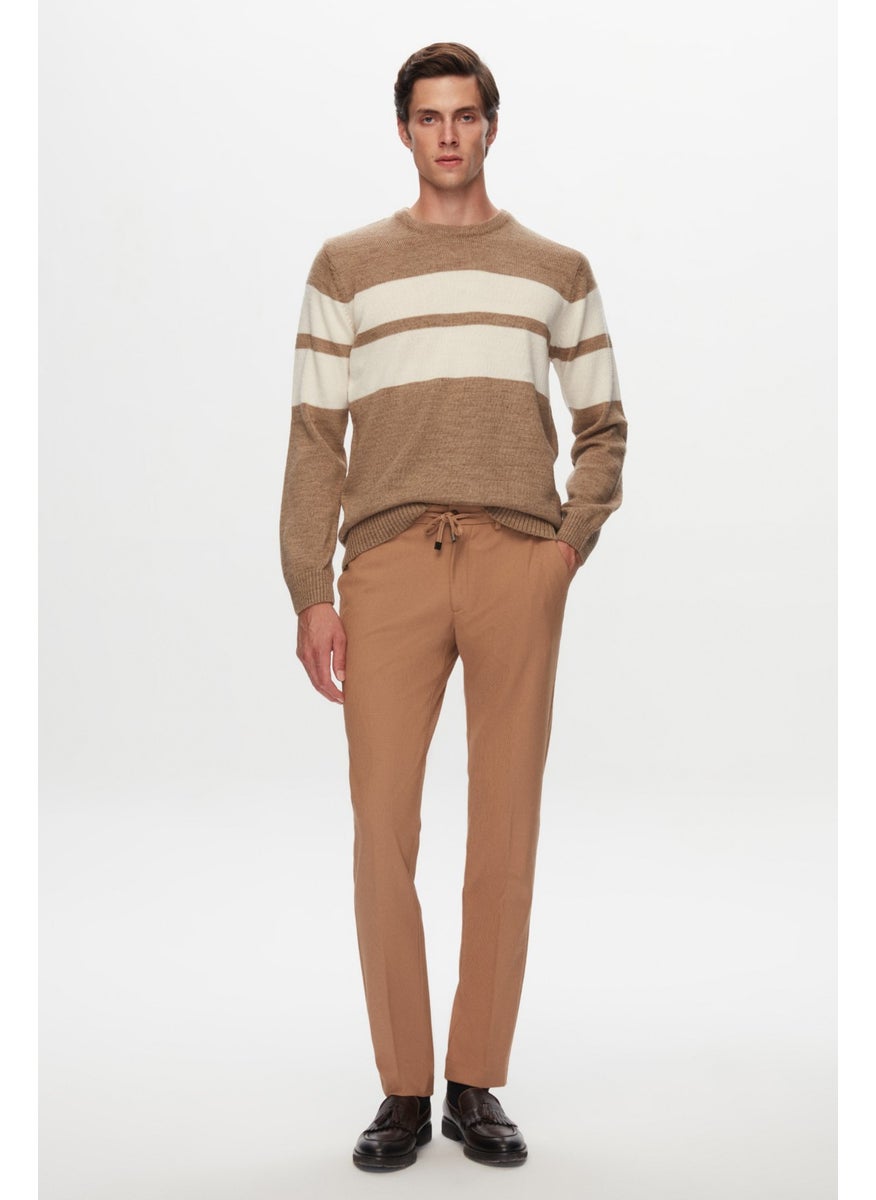 twn - Camel Dobby Jogger Trousers 1EC03KV08345M - Image 1