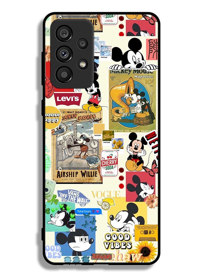 Tolwak Samsung Galaxy A73 5G Protective Case Cover Chose Happy And Stickers - Image 1