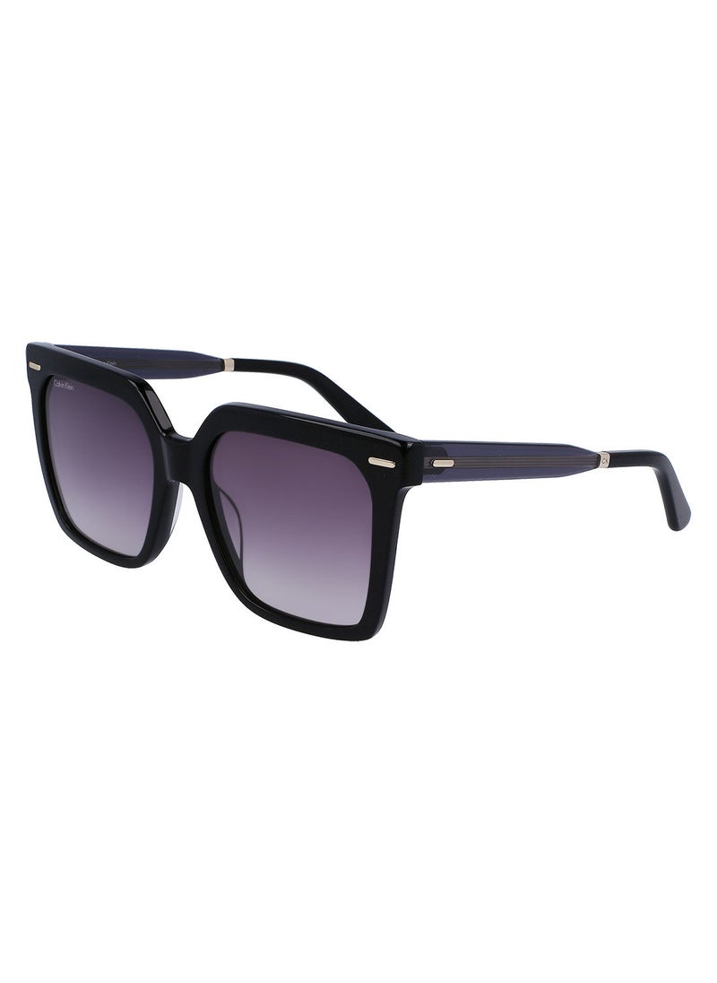 CALVIN KLEIN Full Rim Acetate Square Calvin Klein Sun Ck22534S 5518 (001) Black  - Image 1