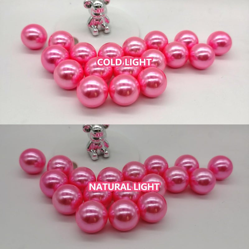 ZEBMOON 100 Pcs Floating Pearls 14/20/44MM meihong - Image 3