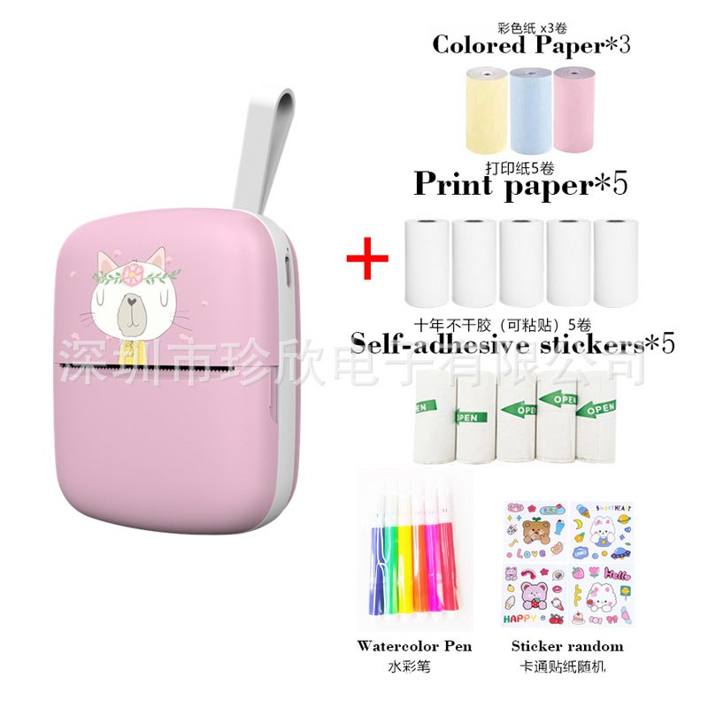 Mini Bluetooth Thermal Printer for Photos and Notes - Portable Wireless Printer Compatible with iOS &  Android - Image 1