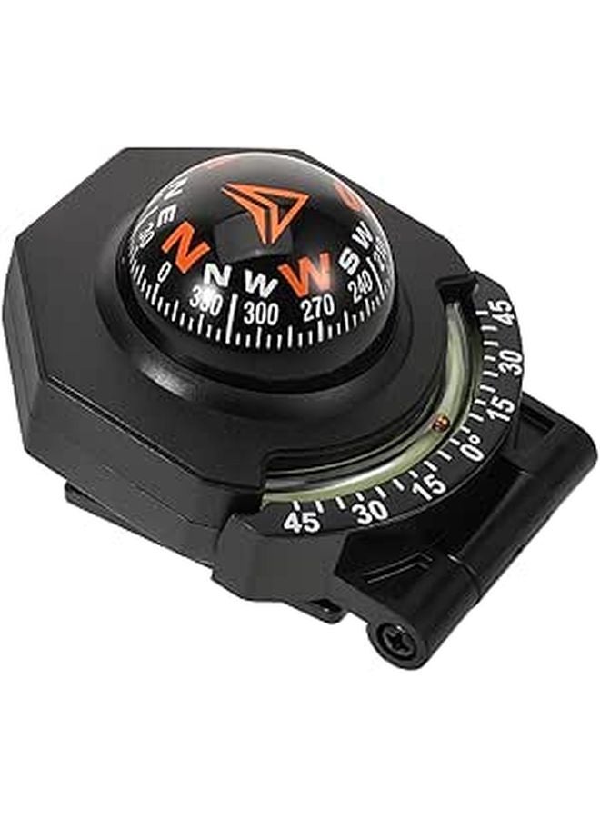 High Precision Car Dashboard Compass Ball with Slope Indicator for Vehicle Marine Boat Navigation - Image 1