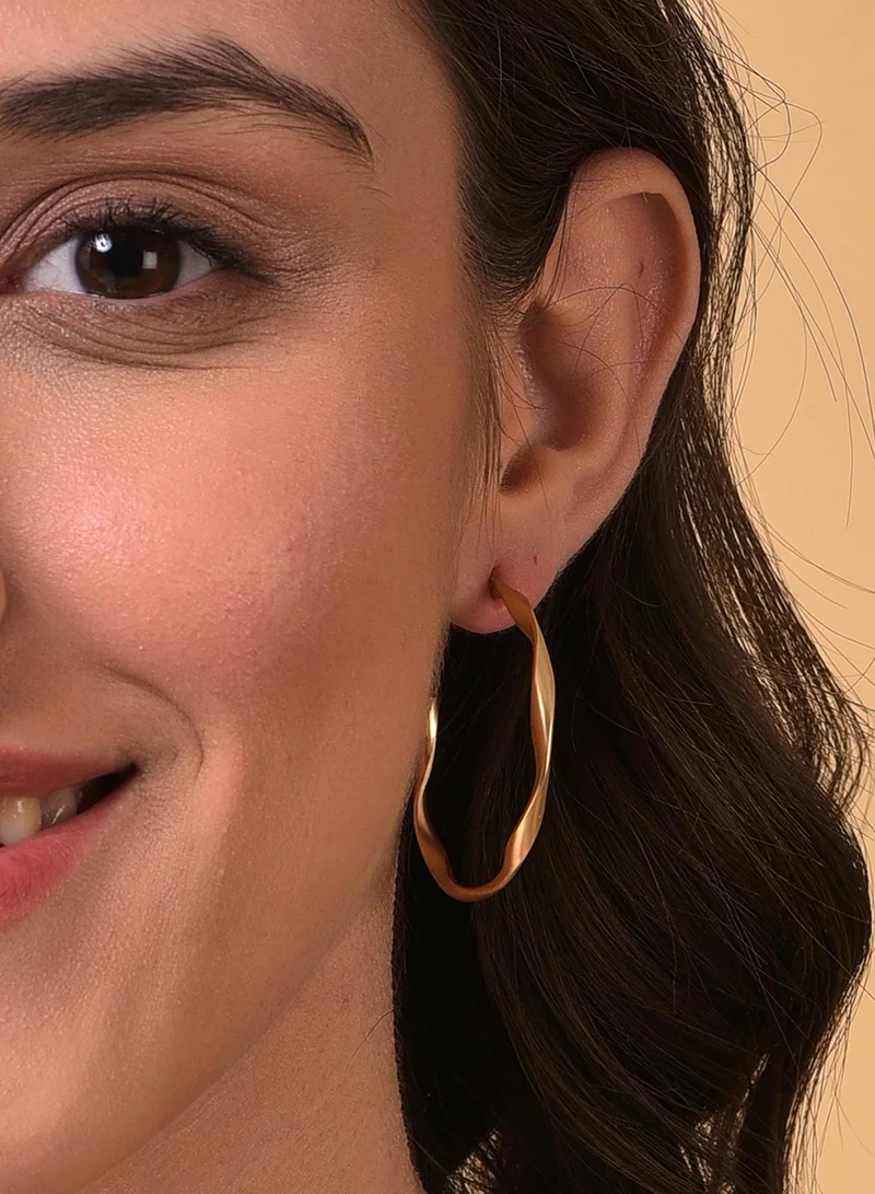 SOHI Contemporary Artificial Hoop Earring Jewellery
