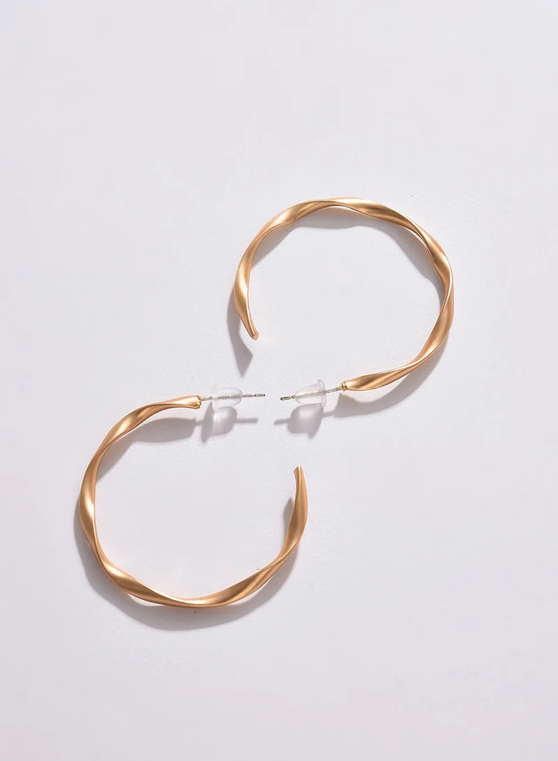 SOHI Contemporary Artificial Hoop Earring Jewellery