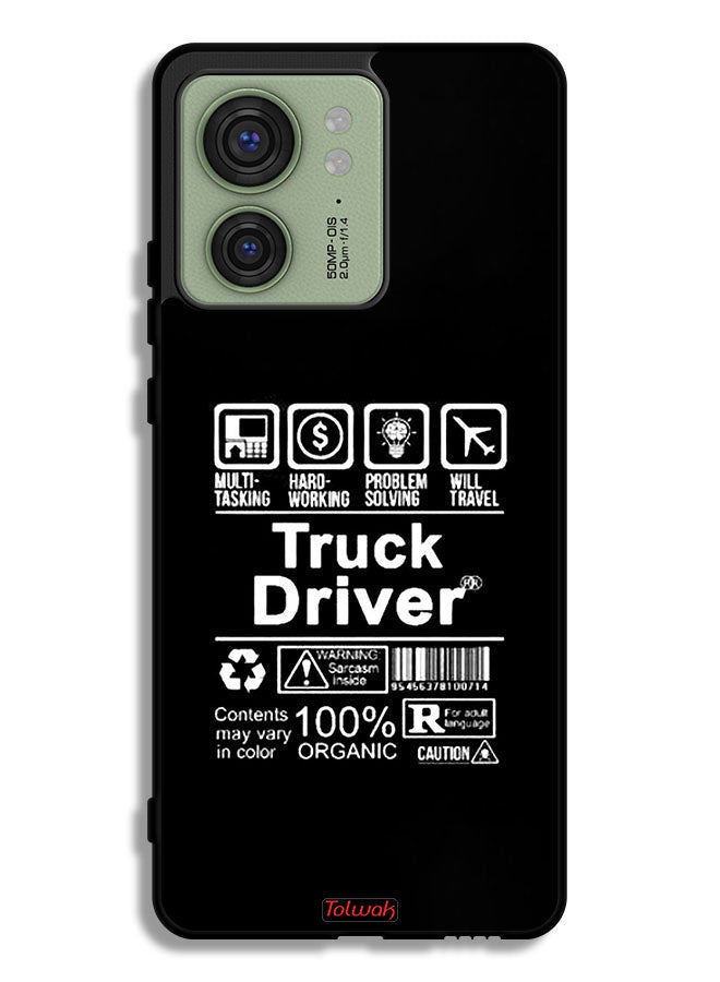 Tolwak Motorola Edge 40 Protective Case Cover Truck Driver Sticker - Image 1