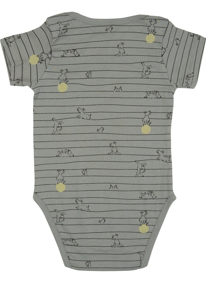 Jrmori Mr.j Printed Short Sleeve Bodysuit  - Image 2