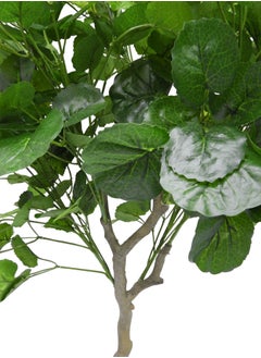BABAZAM Artificial Ficus Tree Fake Silk Plant Faux Greenery Tree with Plastic Nursery Pot & Realistic Leaves & Natural Trunk for Home Office Garden Living Room Indoor Outdoor Decor 130x60x60cm  - Image 5