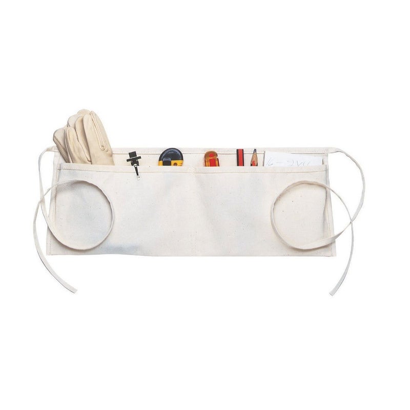 Custom Leathercraft Clc Custom Leathercraft C6 Canvas Waist Apron Two Pocket, Unisex Adult, White