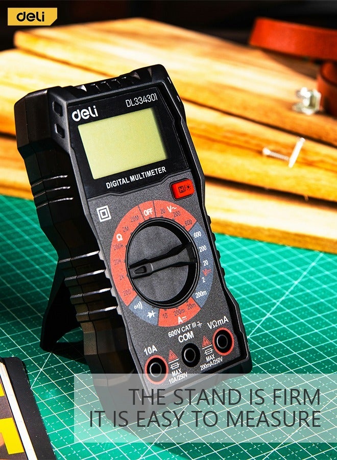 Digital Multimeter with Testing AC and DC Voltage and DC Current and Resistance Function Zero-Point Auto-Correct and Data Retention and Low Voltage Indication and Automatic Shutdown