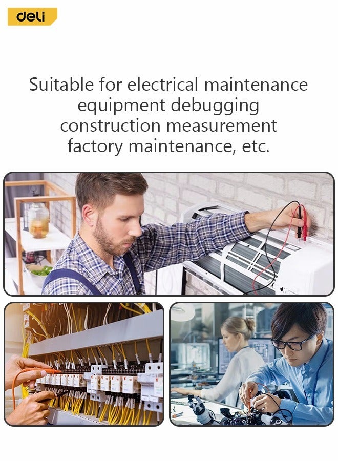 Digital Multimeter with Testing AC and DC Voltage and DC Current and Resistance Function Zero-Point Auto-Correct and Data Retention and Low Voltage Indication and Automatic Shutdown
