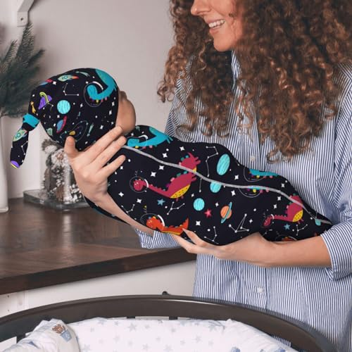 Figtihw Dinosaur Swaddle Blankets Soft Receiving Blanket Baby Swaddle Wrap for Baby Girls Boys - Image 5
