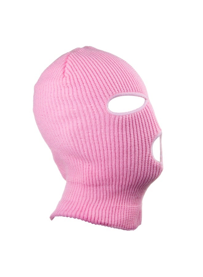 Unisex Face Mask 3 Hole Balaclava Cycling Hat (Pink) - Image 4