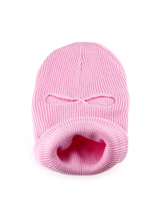 Unisex Face Mask 3 Hole Balaclava Cycling Hat (Pink) - Image 5