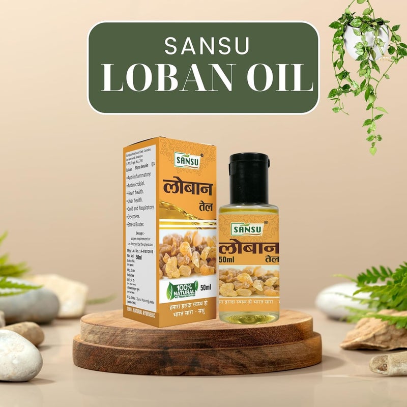 SANSU Sansu Loban Ka Tel Natural Ayurvedic 50ml With Chameli ka tel Natural Ayurvedic 50ml pack of 2  - Image 4
