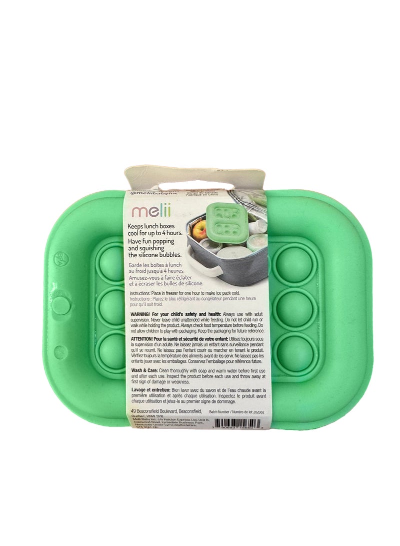 melii حزمة الثلج القابلة للاستخدام المتكرر للأطفال - لعبة فidget ذات غرض مزدوج وحل تبريد تحافظ على الوجبات طازجة لمدة تصل إلى 4 ساعات - Image 3