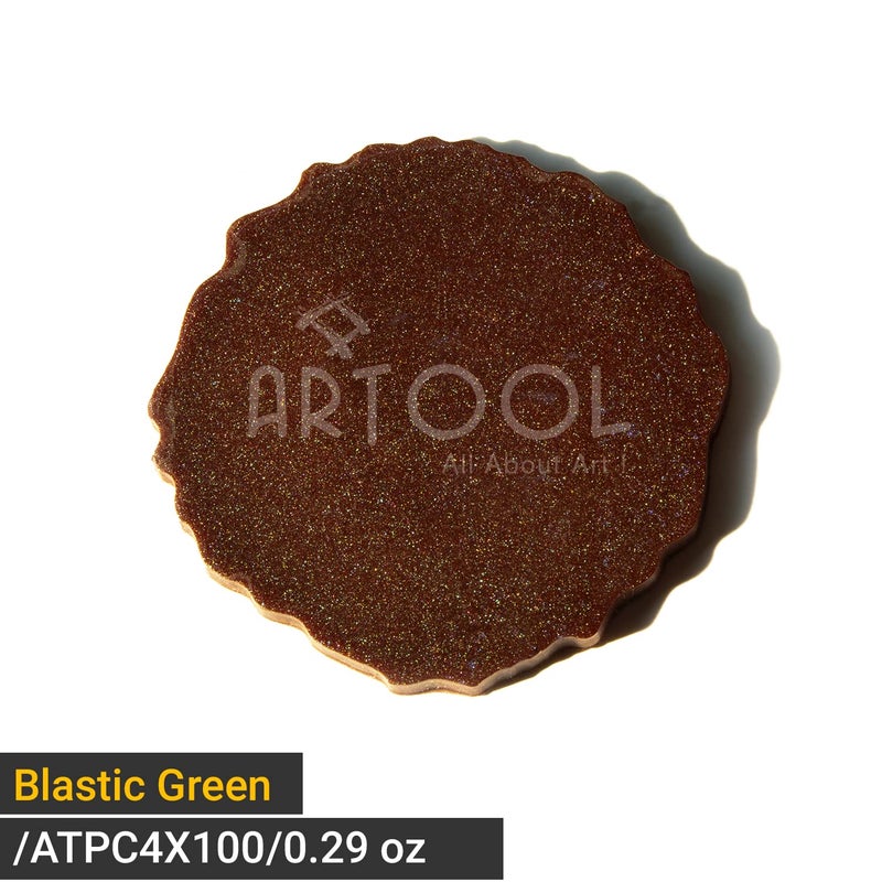 ARTOOL Mica Powder for Epoxy Resin Pigment Art Blastic Green Non Toxic Multipurpose Use In Making Shimmery Art and Craft Projects 9 gm (PP4) - Image 2