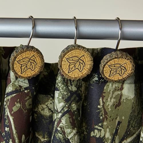 SKL Home Yellowstone Sundance Shower Curtain Hooks, Brown, 12 Count - Image 2